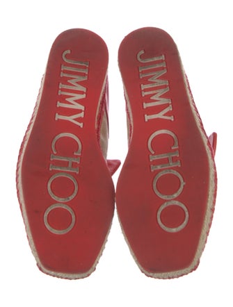 Jimmy Choo Leather Colorblock Pattern Flats