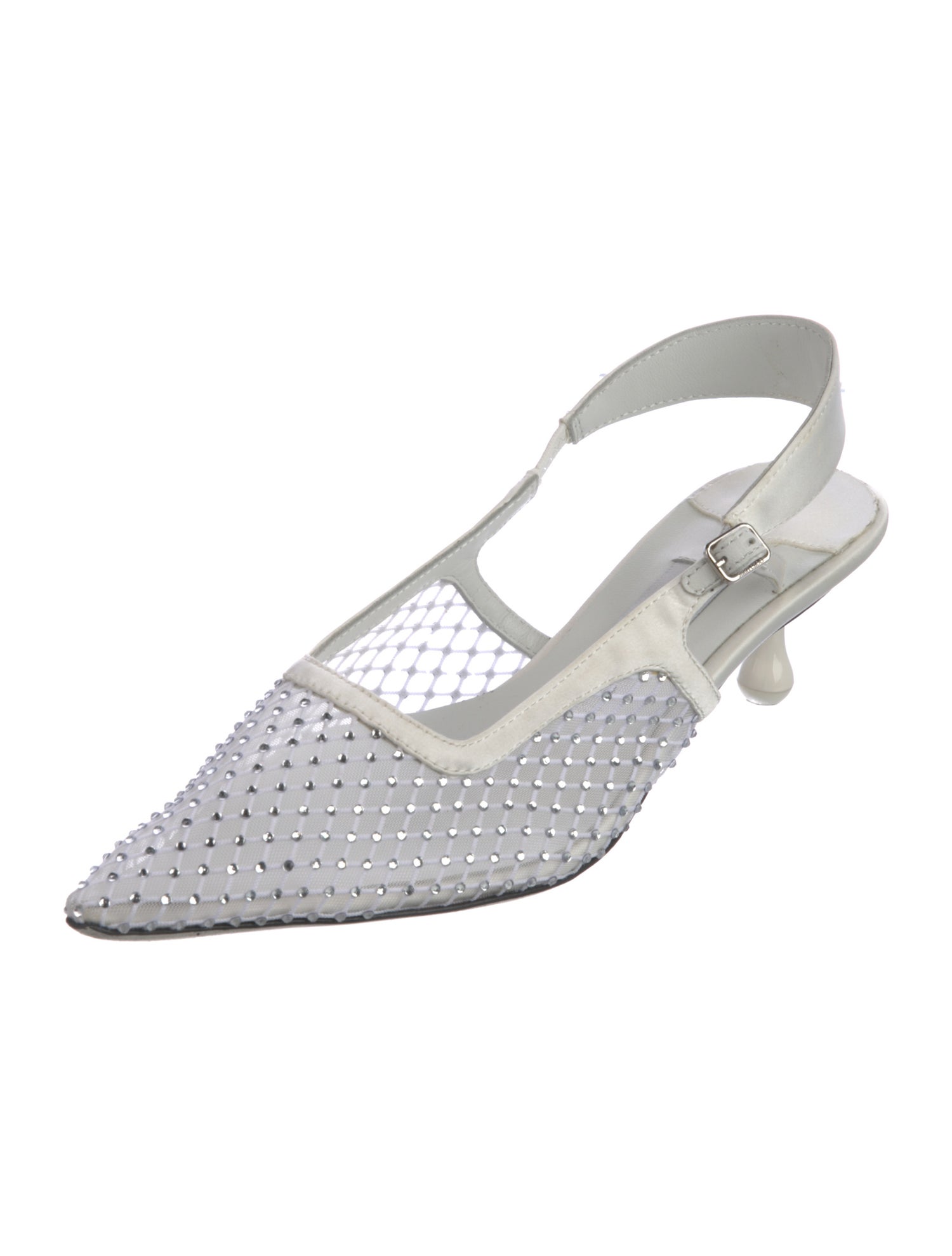 Jimmy Choo Mesh Mesh Accents Slingback Pumps