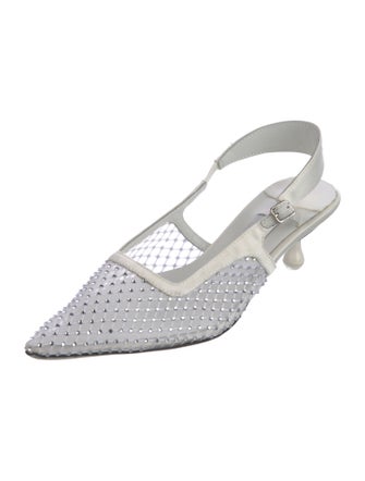 Jimmy Choo Mesh Mesh Accents Slingback Pumps