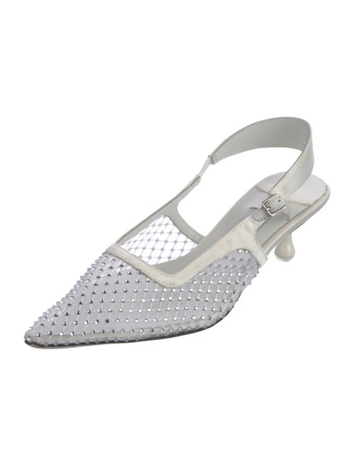 Jimmy Choo Mesh Mesh Accents Slingback Pumps