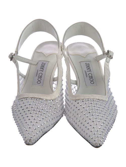 Jimmy Choo Mesh Mesh Accents Slingback Pumps