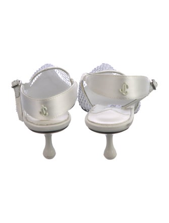 Jimmy Choo Mesh Mesh Accents Slingback Pumps