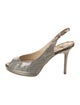 Jimmy Choo Glitter Patterned Slingback Sandals
