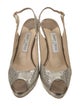 Jimmy Choo Glitter Patterned Slingback Sandals