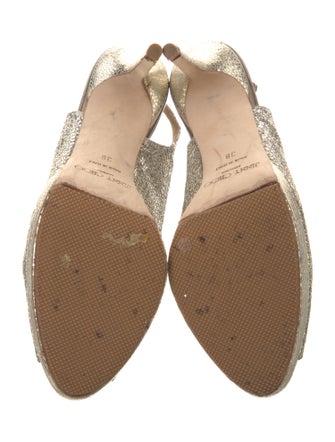Jimmy Choo Glitter Patterned Slingback Sandals