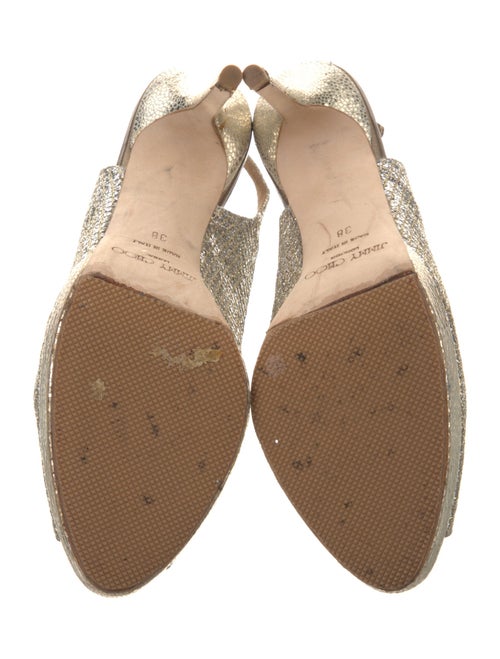 Jimmy Choo Glitter Patterned Slingback Sandals