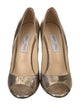 Jimmy Choo Leather Leather Trim Embellishment Pumps