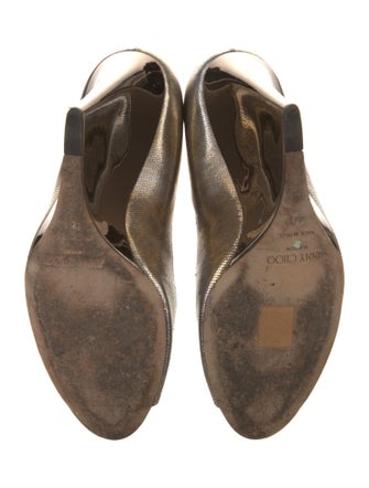 Jimmy Choo Leather Leather Trim Embellishment Pumps