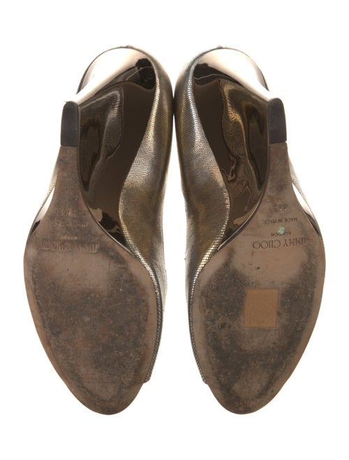 Jimmy Choo Leather Leather Trim Embellishment Pumps