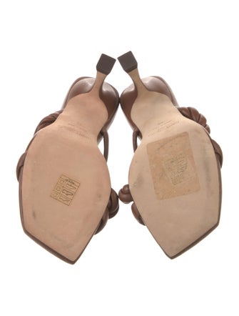 Jimmy Choo Leather Braided Accents Slides