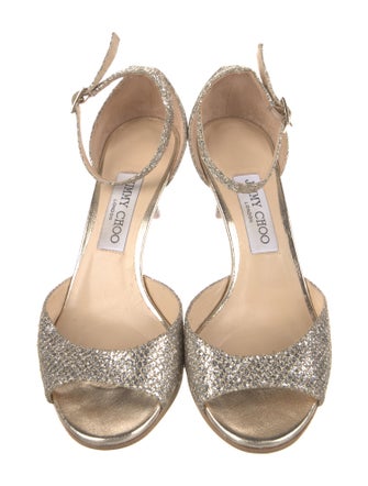 Jimmy Choo Glitter D'Orsay Pumps