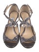 Jimmy Choo Glitter Glitter Accents Sandals