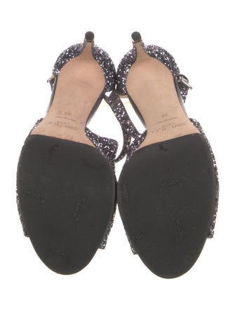 Jimmy Choo Glitter Glitter Accents Sandals
