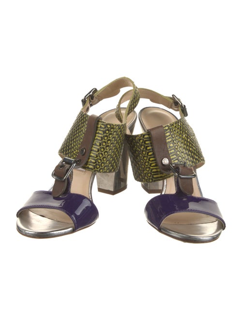 Jimmy Choo Snakeskin Slingback Sandals