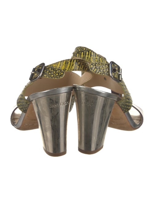 Jimmy Choo Snakeskin Slingback Sandals