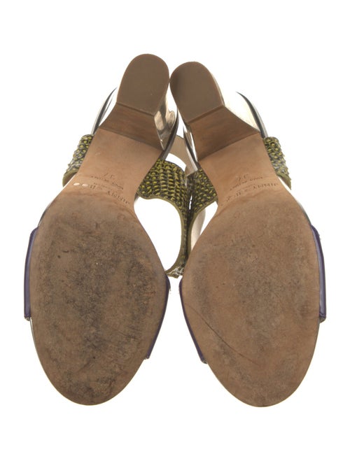 Jimmy Choo Snakeskin Slingback Sandals