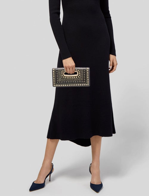 Jimmy Choo Leather Top Handle Bag