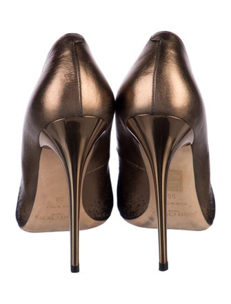 Jimmy Choo Leather Colorblock Pattern Pumps