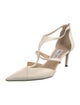 Jimmy Choo Leather T-Strap Pumps