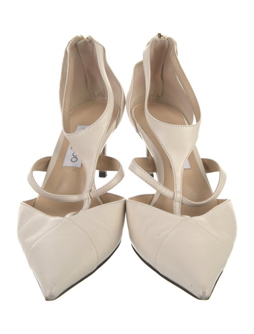 Jimmy Choo Leather T-Strap Pumps