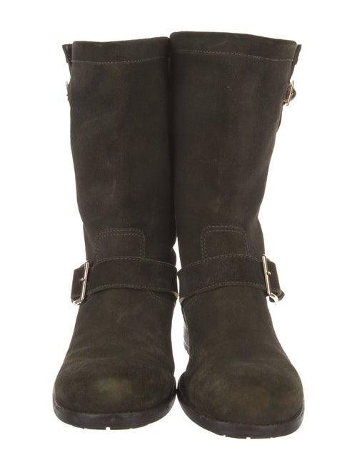 Jimmy Choo Suede Moto Boots