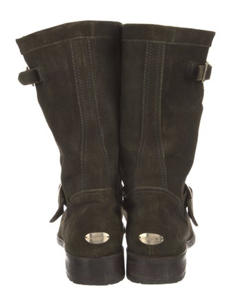 Jimmy Choo Suede Moto Boots