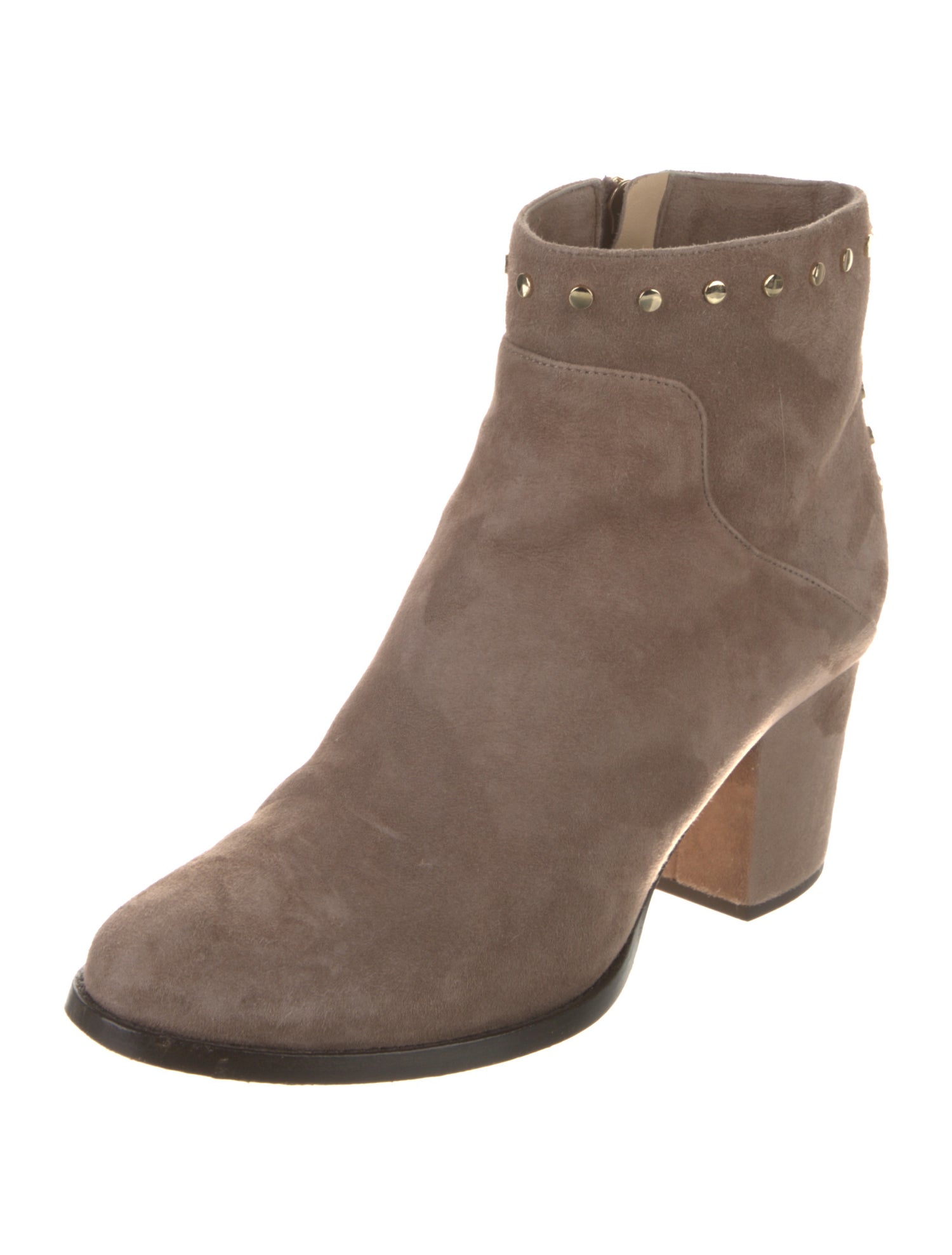 Jimmy Choo Suede Studded Accents Boots