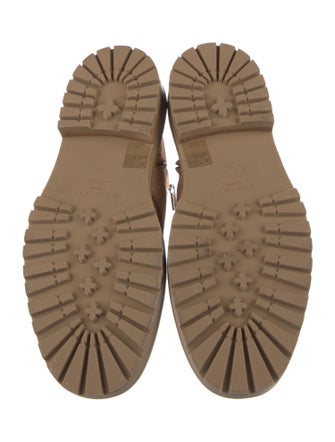 Jimmy Choo Suede Crystal Embellishments Combat Boots