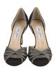 Jimmy Choo Suede Mesh Accents D'Orsay Pumps