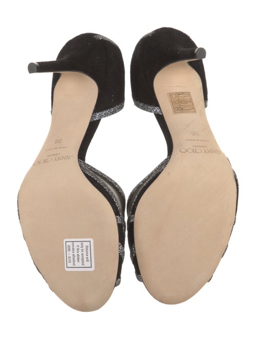 Jimmy Choo Suede Mesh Accents D'Orsay Pumps