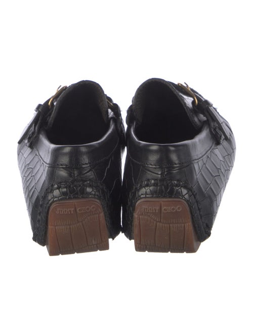 Jimmy Choo Embossed Leather Loafers