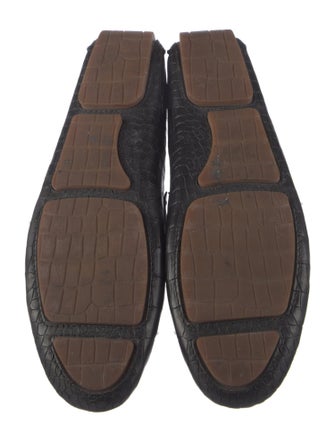 Jimmy Choo Embossed Leather Loafers