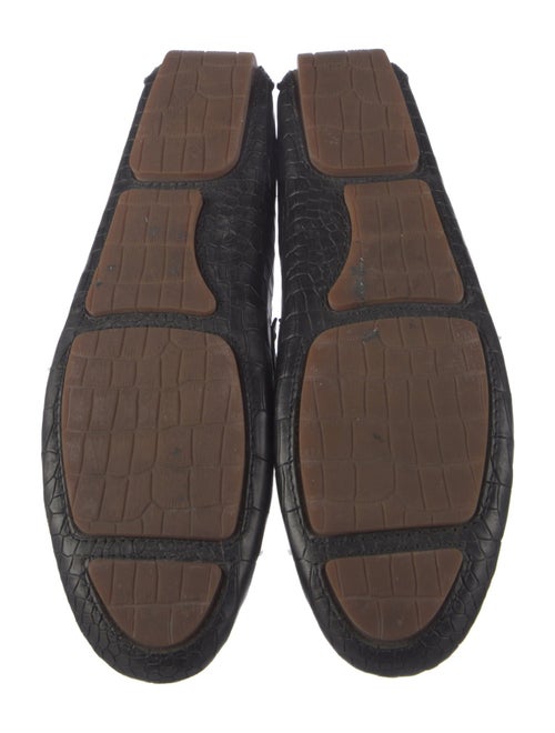 Jimmy Choo Embossed Leather Loafers