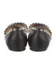 Jimmy Choo Leather Studded Accents D'Orsay Flats