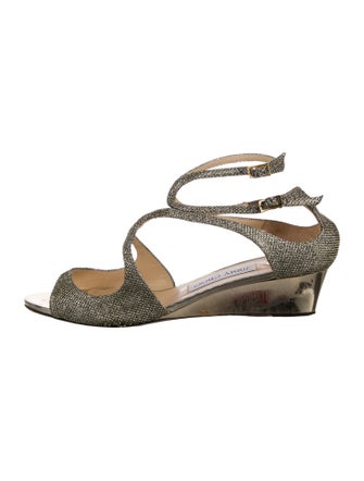 Jimmy Choo Crystal Embellishments Sandals