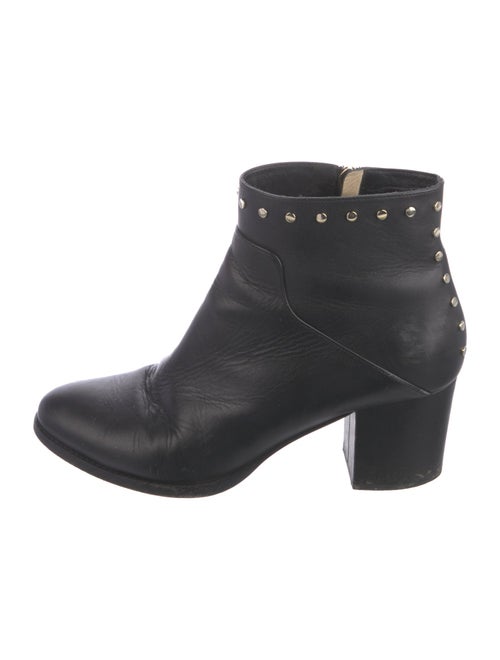 Jimmy Choo Leather Studded Accents Boots