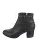 Jimmy Choo Leather Studded Accents Boots