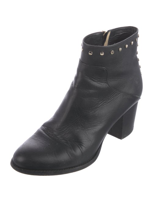 Jimmy Choo Leather Studded Accents Boots