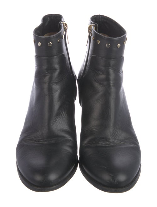 Jimmy Choo Leather Studded Accents Boots