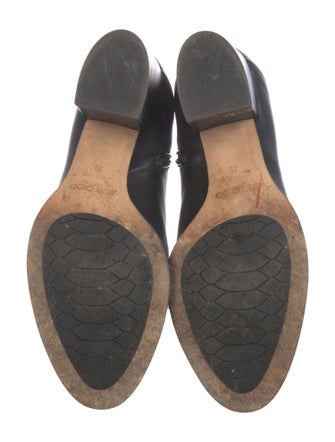 Jimmy Choo Leather Studded Accents Boots