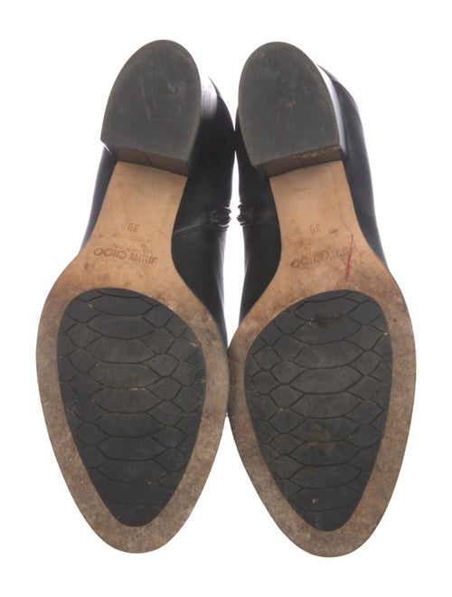 Jimmy Choo Leather Studded Accents Boots