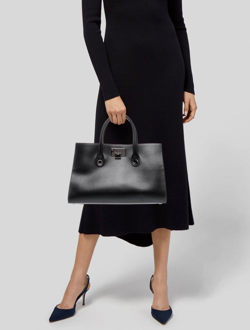 Jimmy Choo Leather Top Handle Bag