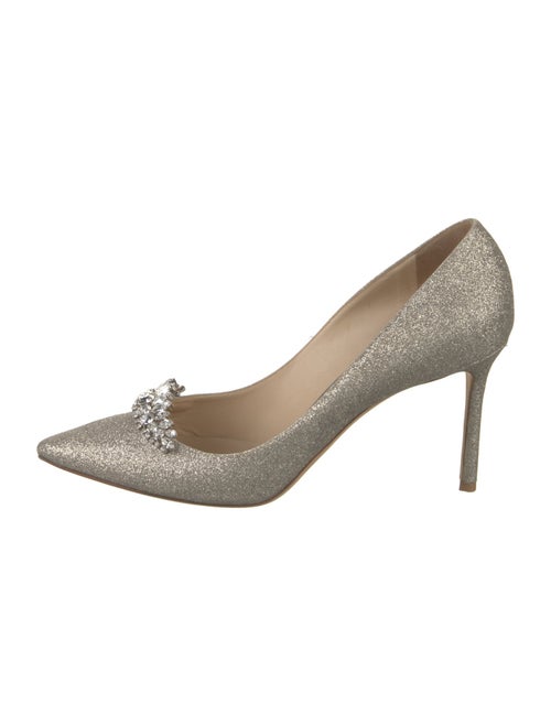 Jimmy Choo Glitter Crystal Embellishments Pumps