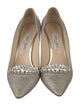 Jimmy Choo Glitter Crystal Embellishments Pumps