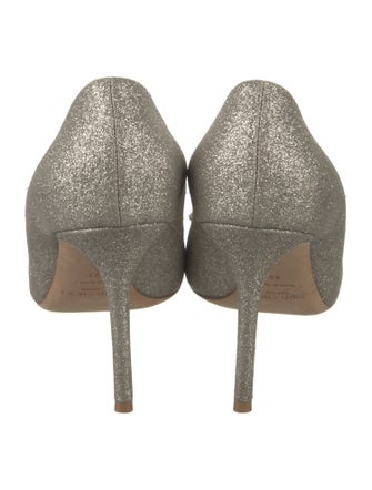 Jimmy Choo Glitter Crystal Embellishments Pumps
