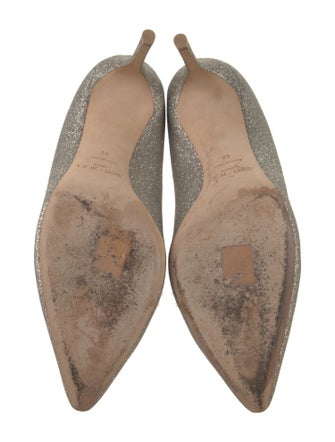 Jimmy Choo Glitter Crystal Embellishments Pumps