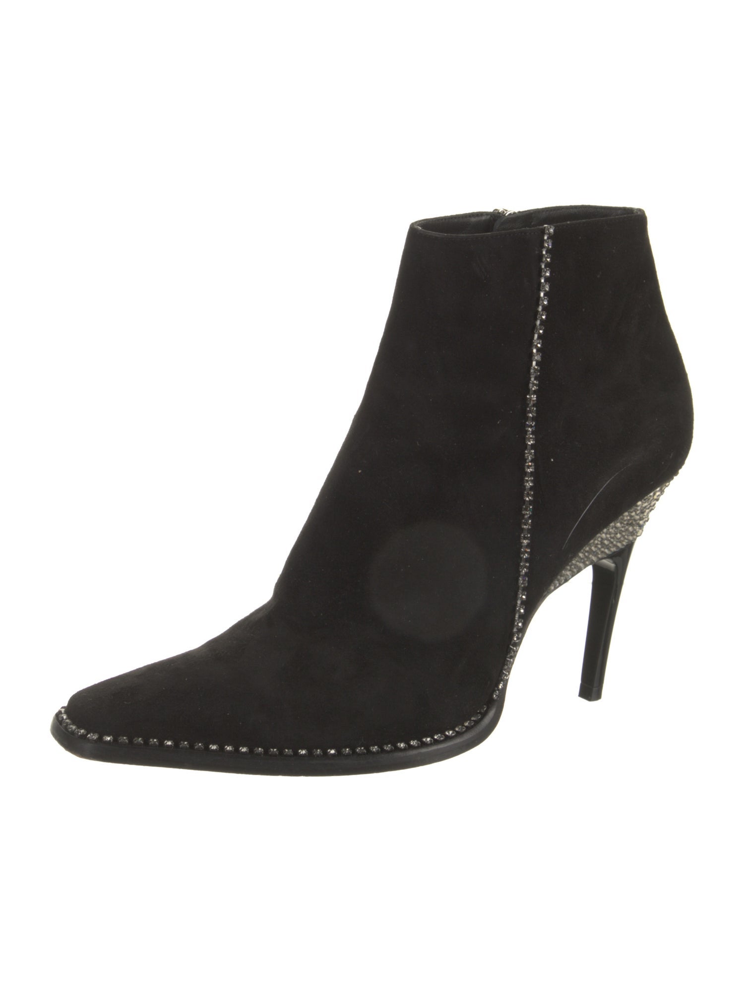 Jimmy Choo Suede Crystal Embellishments Boots