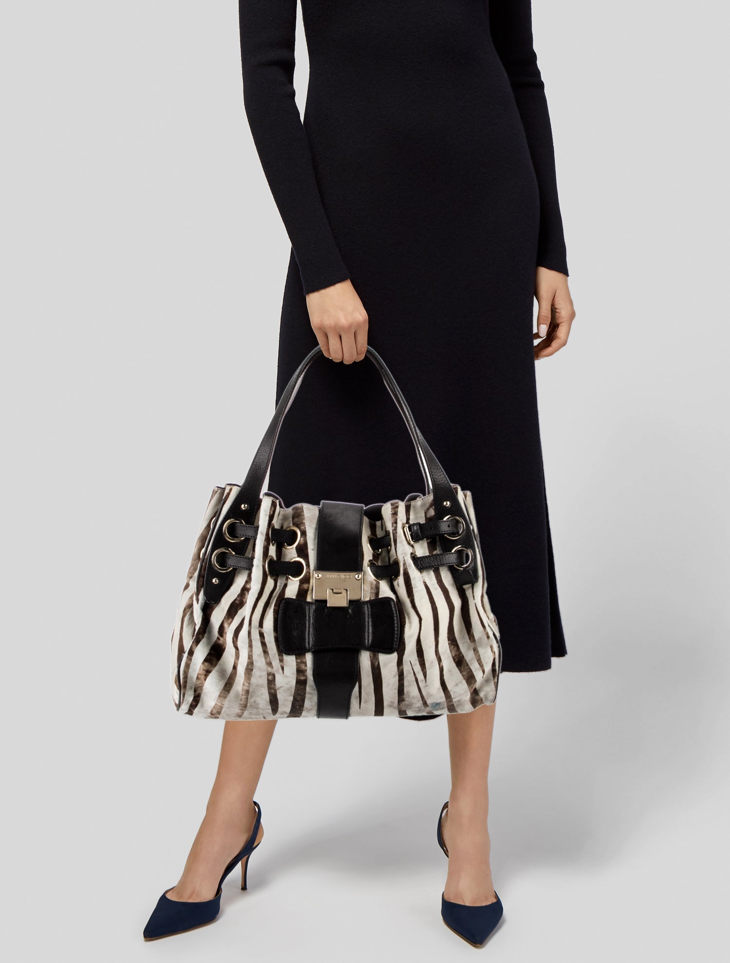 Jimmy Choo Ponyhair Shoulder Bag