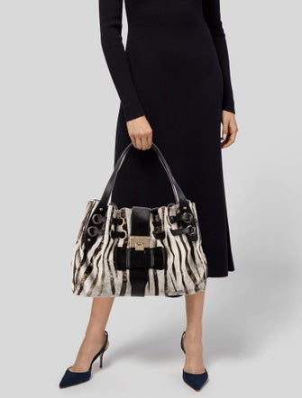 Jimmy Choo Ponyhair Shoulder Bag