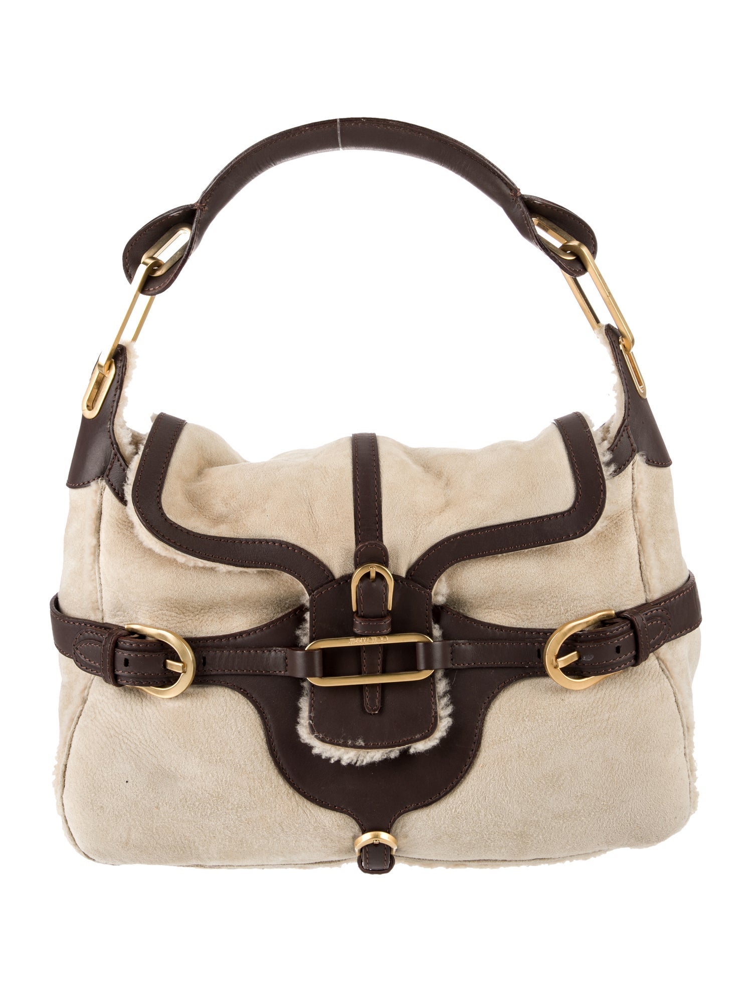 Jimmy Choo Suede Top Handle Bag